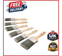 Trojan 6 Piece Paint Brush Set with Beavertail Handle for Water-Based Paints