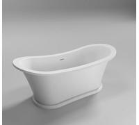 Trojan Baths Matt White Oval Left Or Right-Handed Modern Freestanding Luxury Bath (L)170Cm (W)74Cm