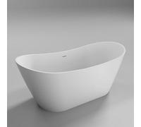 Trojan Baths Matt White Slipper Left Or Right-Handed Modern Freestanding Luxury Bath (L)170Cm (W)80Cm