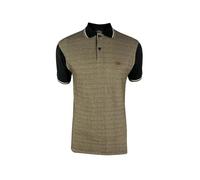 Trojan 'Birdseye' Jacquard Panel Polo TR/8869 3XL Black