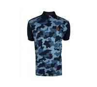 Trojan Camo Panel Pique Polo TR/8873 S Navy