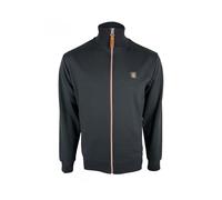Trojan Chrome Zip Plain Track Top with Rib Collar Cuff & Hem Zip Pockets TR/8950 Blue