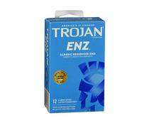 Trojan Enz Lubricated Latex Condoms, 12 Count (Pack of 1)