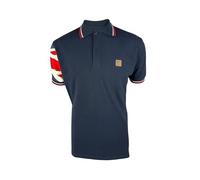 Trojan Flag Sleeve Pique Polo TR/9073 Navy