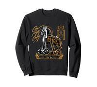 Trojan Horse One Night Only Fall of Troy Greek Mythology Art Sweatshirt