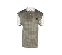 Trojan Houndstooth Panel Polo TR/8934 XXL Ecru