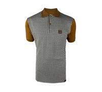 Trojan Houndstooth Panel Polo TR/9020 - Tan - XXLarge