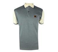 Trojan Jacquard Houndstooth Panel Polo TR/8871 4XL Ecru