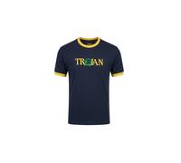 Trojan Logo Ringer Tee TC/1014 Navy