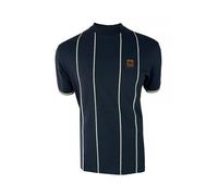 Trojan Men's Chain Stitch Pique Short-Sleeve T-Shirt - TR/9084 Navy