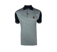 Trojan Men's Diagonal Jacquard Panel Regular Fit Cotton Polo Shirt- TR/8976
