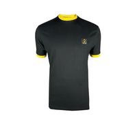 Trojan Men's Flag Badge Ringer Short-Sleeved T-Shirt - TR/9086 Black