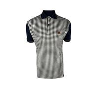 Trojan Men's Houndstooth Panel Short-Sleeve Polo Shirt - TR/9074