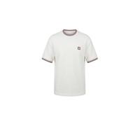 Trojan Men's Ottoman Rib Short Sleeved T-Shirt Regular Fit - TR/9089 Ecru