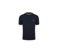 Trojan Men's Ottoman Rib Short Sleeved T-Shirt Regular Fit - TR/9089 Navy