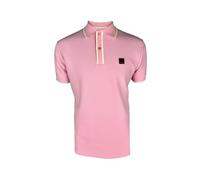 Trojan Men's Ottoman Stripe Trim Short-Sleeve Polo Shirt - TR/9080 Pink