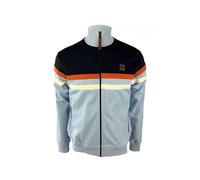 TROJAN Mens Panel Stripe Track Top (UK, Alpha, XXL, Regular, Regular, Powder)