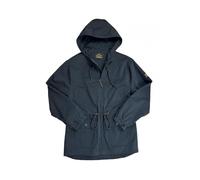 Trojan Men's Peached Twill Shell Badged Hooded Parka Jacket - TC/1053