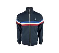 Trojan Men's Retro Stripe Long-Sleeved Track Top - TR/9052 Navy