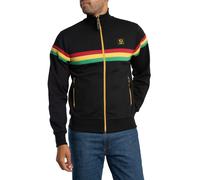 Trojan Men's Retro Stripe Track Jacket, Black