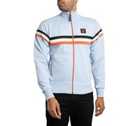 TROJAN Mens Retro Stripe Track Top (UK, Alpha, L, Regular, Regular, Powder)