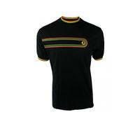 Trojan Men's Short Sleeve Retro Print Ringer Tee - 100% Cotton - TR/9037