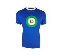 Trojan Men's Target Logo Ringer Short-Sleeved T-Shirt - TR/9090 Cobalt