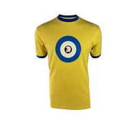 Trojan Men's Target Logo Ringer Short-Sleeved T-Shirt - TR/9090 Mustard