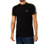 Trojan Three Colour Tipped Pique Polo TC/1042 Black L