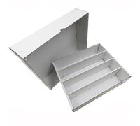 Trojan Packaging 4000 Count Trading Card Storage Box Trading Card Boxes Game Sport Card Cardboard Box Collectible Trading Card Cases for Baseball Card Football Card Basketball Card Storage. (6)