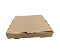 Trojan Packaging Plain Pizza Boxes, 12 Inch, 100 Pieces, Cardboard, with Rear Vent Hole, Recyclable, for Food Delivery, Home Use, and Events