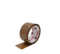 Trojan Packaging Tapes Heavy Duty Industrial Quality All Purpose Parcel Packaging Tape 48mm x 66m Long With Strong Adhesive for all Mailing Shipping Boxes Brown, Clear or Fragile (12, Buff)