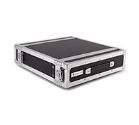 Trojan Pro 2U Heavy-Duty Rack Flight Case | Secure Moisture-Proof Lid Seals, Dual Rack Strips for Flexible Mounting, Durable Plywood Build, Butterfly Catches, 2U