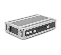 Trojan Pro 2U Heavy-Duty Shallow Rack Flight Case | Secure Moisture-Proof Lid Seals, Dual Rack Strips for Flexible Mounting, Durable Plywood Build, Shallow, 2U