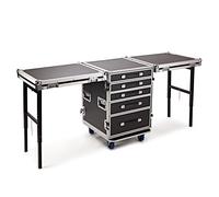 Trojan Pro 5-Drawer Dual Table Heavy-Duty Wheeled Flight Case