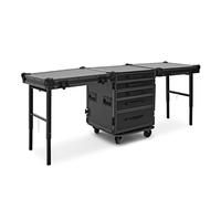 Trojan Pro Stealth 5-Drawer Dual Table Heavy-Duty Wheeled Flight Case