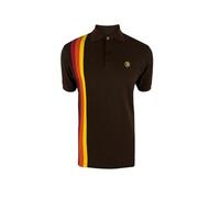 Trojan Racing Stripe Pique Polo TR/8937 XXL Chocolate