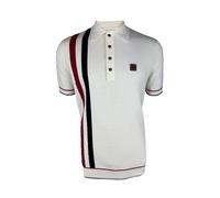 Trojan Racing Stripe Pure Cotton Fine Gauge Polo Shirt - TR/9013