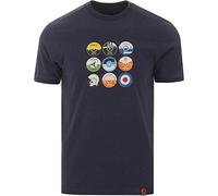 Trojan-Records Mens Retro Cotton T-Shirt TR 8481 - Navy Blue