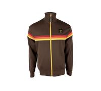 Trojan Retro Knit Stripe Regular Fit Cotton Blend Track Top - TR/9002