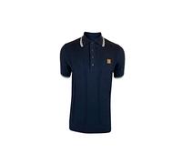 Trojan Self Stripe fine Gauge Polo TCR/8737 3XL Navy
