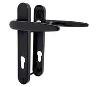 Trojan Sparta Black Door Handle 92PZ 122mm Screws Short Lever/Lever Powder Coated