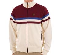 Trojan Men's Panel Stripe Track Jacket, White