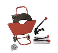 Trojan Steel Strapping Kit, 16mm x 0.5mm x 330m, 720kg Breaking Strain, with Seals, Dispenser, Tensioner & Sealer