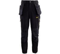 Trojan Tech Men's Black Cargo Trousers with Holster Pockets S
