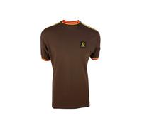 Trojan Three Colour Tipped Pique Polo TC/1042 Chocolate 3XL