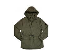 Trojan Twill Peached Cotton Badged Parka with full front zip - TC/1053