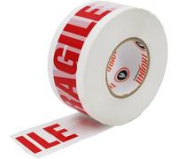 Trojan Ultra Tape, Low Noise Packaging Tape - 50MM CORE - 48mm x 150m Ultra Long Rolls Clear, Brown or fragile (1 roll, Fragile)