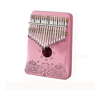 TRoki 17-Key Lightweight Mahogany Thumb Finger Piano: Portable Music Instrument with Music Element Vibes