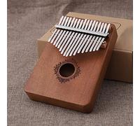 TRoki 17-Key Mahogany Kalimba Thumb Piano: Portable Wood Finger Piano in D with Rich Sound